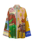 ALEMAIS MLAK Silk Shirt sustainable made artist collab MLAK prefall 26 LUXAMORE