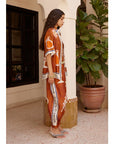 Alemais Soleil d’Amour Silk Tapered Pants
