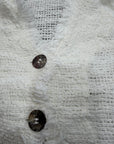 Alemais Sustainable Florence-Shirt close up worn by model LUXAMORE