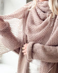 Bypias Dreamy Day Mohair Scarf - Taupe LUXAMORE