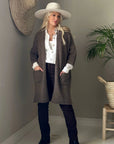 Bypias Wilona Cardigan - Taupe LUXAMORE