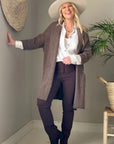 Bypias Wilona Cardigan - Taupe LUXAMORE