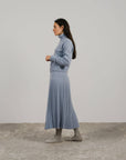 Cashmere pleated skirt Made in Italy by Lemme - Caramello LUXAMORE