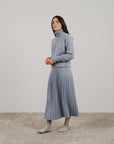 Cashmere pleated skirt Made in Italy by Lemme - Caramello LUXAMORE