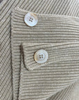 Woman Wearing Cashmere Sweater Made In Italy by Lemme : Beige - cashmere sweater LUXAMORE