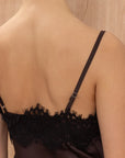 Charli Blake Contrast Lace Camisole - Chocolate Reduced impact LUXAMORE