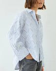 Charli - Marlowe Shirt - Blue Stripe LUXAMORE
