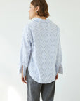 Charli - Marlowe Shirt - Blue Stripe LUXAMORE