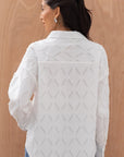 Charli - Marlowe Shirt - White Stripe LUXAMORE