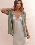 Charli - Solange Slip Dress - Moonbeam LUXAMORE