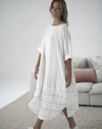 Eadie Lifestyle Carter Malle Linen Dress OSFA
