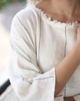 Eadie Lifestyle Carter Malle Linen Dress OSFA