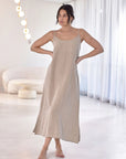 Eadie Lifestyle Linen Dress Natural - LUXAMORE -Dress-Eadie Lifestyle Linen Dress Natural. Made from 100% European linen, features a flattering scoop neckline, adjustable straps, and a relaxed fit. Shop now!
