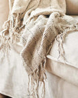 Eadie Lifestyle Mayla Linen Throw Natural - LUXAMORE -Throw-Eadie Lifestyle Mayla Linen Throw Natural oozes comfort and warmth with its divine tactility. A welcome addition to our much loved Handwoven collection.