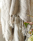 Eadie Lifestyle Mayla Linen Throw Natural - LUXAMORE -Throw-Eadie Lifestyle Mayla Linen Throw Natural oozes comfort and warmth with its divine tactility. A welcome addition to our much loved Handwoven collection.