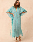 Exclusive Estilo Emporio Corfu Kaftan Dress - Rete Taupe - LUXAMORE