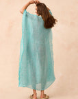 Exclusive Estilo Emporio Corfu Kaftan Dress - Rete Taupe - LUXAMORE