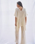 Estilo Emporio Cuadra Top + Dress Cestino Panna - LUXAMORE -Dress- Estilo Emporio La Cota Cover Up Dress,Versatile, sustainable, and effortlessly chic for any occasion. Shop Estilo Emporio Dresses Italian Linen at Luxamore.