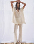 Estilo Emporio Cuadra Top + Dress Cestino Panna - LUXAMORE -Dress- Estilo Emporio La Cota Cover Up Dress,Versatile, sustainable, and effortlessly chic for any occasion. Shop Estilo Emporio Dresses Italian Linen at Luxamore.