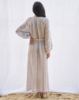Estilo Emporio El Manto Stripe Dress + Duster - LUXAMORE -Dress- Estilo Emporio La Cota Cover Up Dress,Versatile, sustainable, and effortlessly chic for any occasion. Shop Estilo Emporio Dresses Italian Linen at Luxamore.