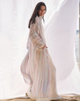 Estilo Emporio El Manto Stripe Dress + Duster - LUXAMORE -Dress- Estilo Emporio La Cota Cover Up Dress,Versatile, sustainable, and effortlessly chic for any occasion. Shop Estilo Emporio Dresses Italian Linen at Luxamore.