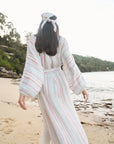Estilo Emporio El Manto Stripe Dress + Duster - LUXAMORE -Dress- Estilo Emporio La Cota Cover Up Dress,Versatile, sustainable, and effortlessly chic for any occasion. Shop Estilo Emporio Dresses Italian Linen at Luxamore.