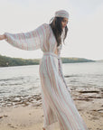 Estilo Emporio El Manto Stripe Dress + Duster - LUXAMORE -Dress- Estilo Emporio La Cota Cover Up Dress,Versatile, sustainable, and effortlessly chic for any occasion. Shop Estilo Emporio Dresses Italian Linen at Luxamore.