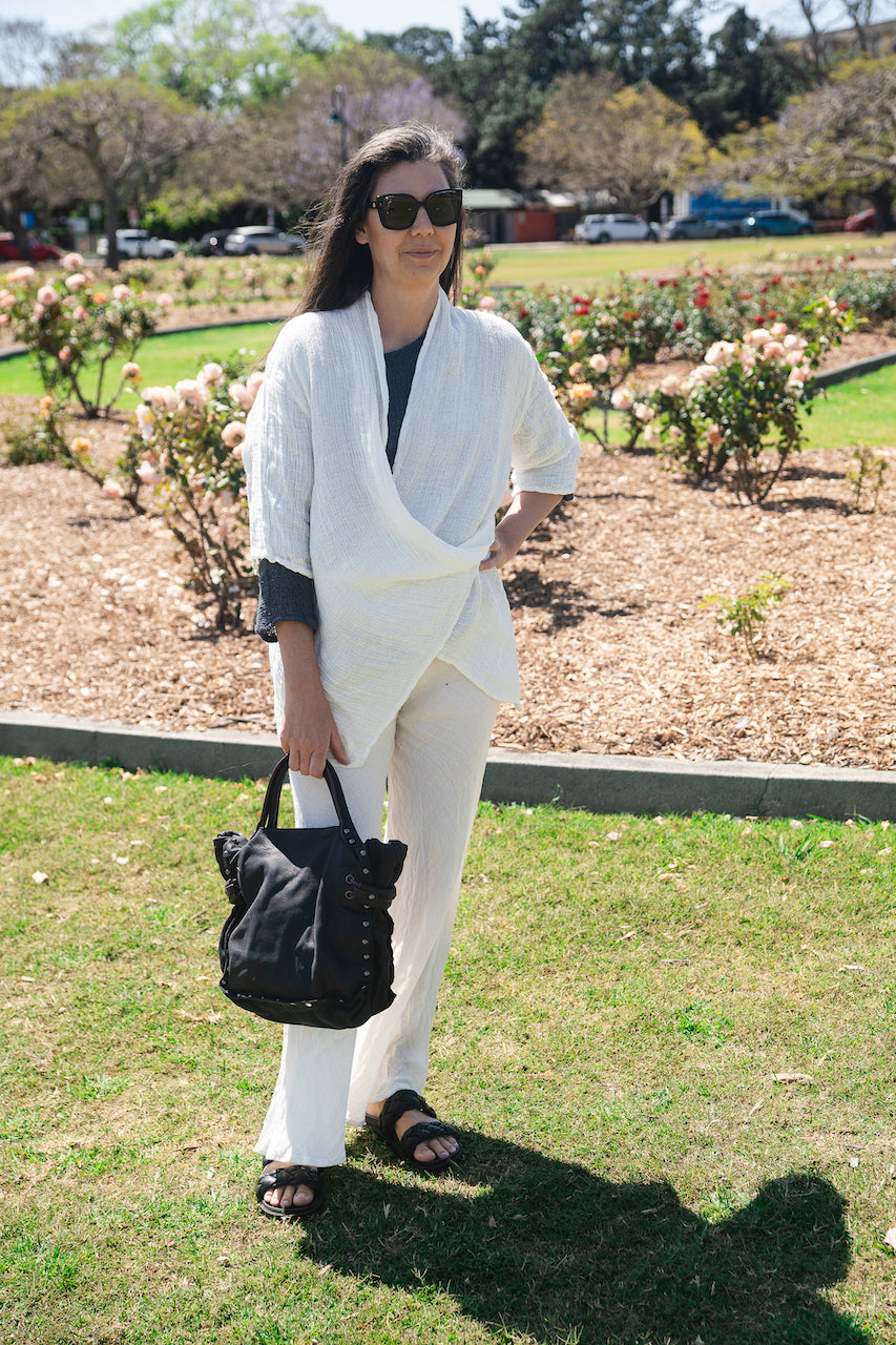 Woman Wearing Estilo Emporio Greco Top - Top LUXAMORE