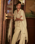Woman Wearing Estilo Emporio La Cota Cover Up Linen Dress - Dress LUXAMORE