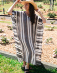 Estilo Emporio Polla Maxi Kaftan Dark Chocolate Stripe