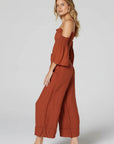Estilo Emporio Linen Pant Tropez - Rust LUXAMORE
