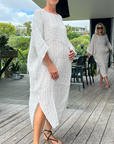 Estilo Emporio Nebbilio Linen Dress - Binario - LUXAMORE -Dress-Estilo Emporio Nebbilio Dress: 100% Positano linen, fresh Binario summer best seller. Shop Estilo Emporio Dresses Italian linen favourites from Luxamore.