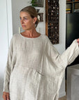Estilo Emporio Nerano Top worn by model in natural setting LUXAMORE