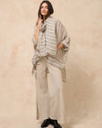 Estilo Emporio Novo Flare Pant - Brasile Natural - LUXAMORE -Pants-Estilo Emporio Novo Flare Pant in Natural 100% Italian linen made in Positano. High-waisted, flare cut. Travel in style. Shop Estilo Emporio Pants.