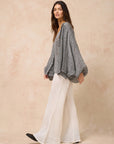 Estilo Emporio Oboe Linen Shirt - LUXAMORE -Top-Estilo Emporio Oboe Shirt 100% Linen, made in Positano. Collarless neckline with front buttons, emphasizing the decolletage. Billowing blouse with a curved hem.