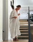Estilo Emporio Pirata Kaftan - LUXAMORE -Dress-Estilo Emporio Pirata Kaftan 100% Linen, exclusively made in Positano, billowy timeless maxi dress. Shop Estilo Emporio Kaftan Dresses at Luxamore Now.