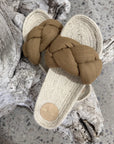 Estilo Emporio Shoes Nicola Espadrille Flat - Honey - LUXAMORE