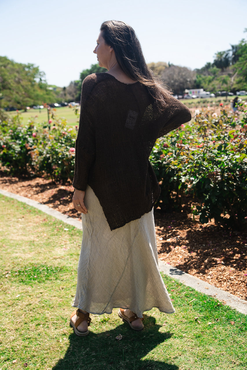 Woman Wearing Exclusive: Estilo Emporio Element Skirt - Brasile Natural - Skirts LUXAMORE