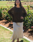 Woman Wearing Exclusive: Estilo Emporio Element Skirt - Brasile Natural - Skirts LUXAMORE