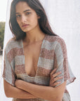 Estilo Emporio Zaza Dress Sky Blue Chocolate - LUXAMORE -Dress- Estilo Emporio La Cota Cover Up Dress,Versatile, sustainable, and effortlessly chic for any occasion. Shop Estilo Emporio Dresses Italian Linen at Luxamore.