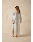 Estilo Emporio Zorba Maxi Linen Dress - LUXAMORE -Dress-Discover the Estilo Emporio Zorba Maxi Dress, crafted from 100% Italian linen in Positano, Italy. Shop Sustainable Estilo Emporio Dresses at Luxamore.