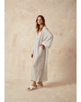 Estilo Emporio Zorba Maxi Linen Dress - LUXAMORE -Dress-Discover the Estilo Emporio Zorba Maxi Dress, crafted from 100% Italian linen in Positano, Italy. Shop Sustainable Estilo Emporio Dresses at Luxamore.
