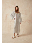 Estilo Emporio Zorba Maxi Linen Dress - LUXAMORE -Dress-Discover the Estilo Emporio Zorba Maxi Dress, crafted from 100% Italian linen in Positano, Italy. Shop Sustainable Estilo Emporio Dresses at Luxamore.