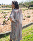 Woman Wearing Exclusive: Estilo Emporio Polla Maxi Kaftan - Bolegna - Dress LUXAMORE