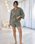 Fundamental Linen Shirt - Pistachio: Pistachio / XL