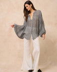 Estilo Emporio Oboe Linen Shirt - Rete Nero