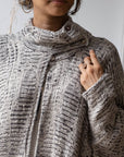 La Bottega di Brunella Cape Mantella Paloma - Sangria - LUXAMORE -Coat-La Bottega di Brunella Maglia Europa Fossil - Campagna linen top garments, designed and handcrafted in Italy. Shop La Bottega di Brunella Linen Tops at Luxamore