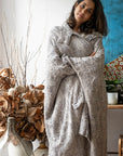 La Bottega di Brunella Cape Mantella Paloma - Sangria - LUXAMORE -Coat-La Bottega di Brunella Maglia Europa Fossil - Campagna linen top garments, designed and handcrafted in Italy. Shop La Bottega di Brunella Linen Tops at Luxamore