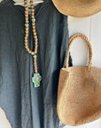 La Bottega di Brunella Linen Dress Fausta Garzata - Lava LUXAMORE