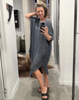 La Bottega di Brunella Linen Dress VESTITO FAUSTA - Campagna Luxor LUXAMORE